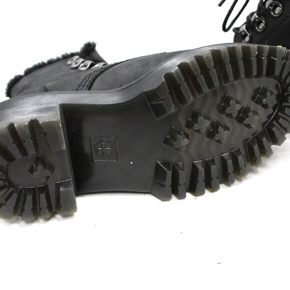 Doc Martens Leona Women's Platform Chunky Leather Boots Chunky Heel US Size 5 - Picture 6 of 7